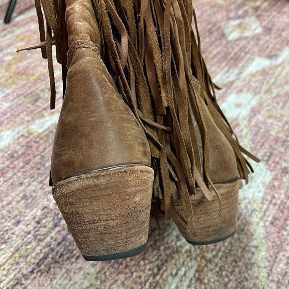 Caborca L15 Fringe Western Leather Boots Made in Mexico Womens Size 10 - Picture 4 of 9